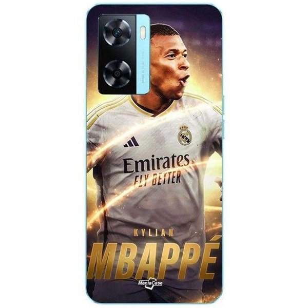 Coque Pour Oppo A57S 4G Kylian Mbappe Real Madrid Wallpaper Maniacase Negro-image