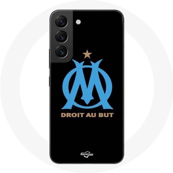 Funda - Maniacase - Samsung Galaxy S21 FE - Logo Olympique De Marseille - Negra - RíGida Negro-image