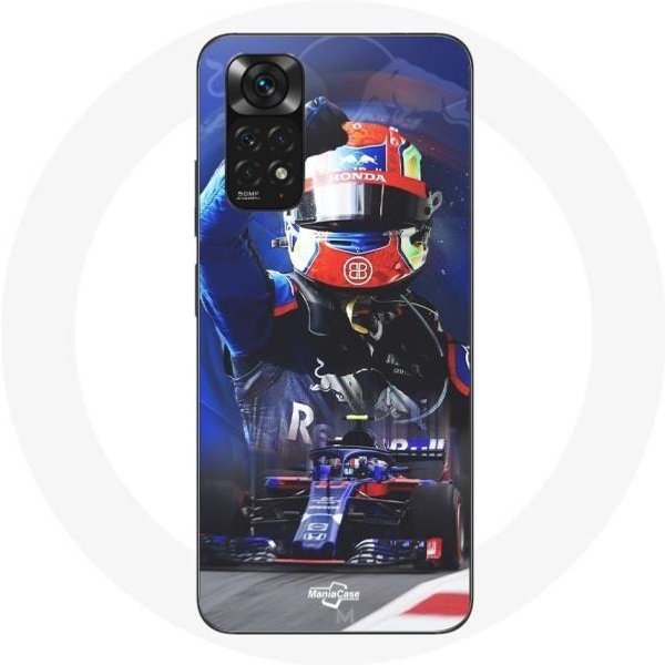 Funda - Xiaomi - Redmi Note 11 4G - FóRmula 1 - Pierre Gasly - Flexible - Deportiva Rojo-image