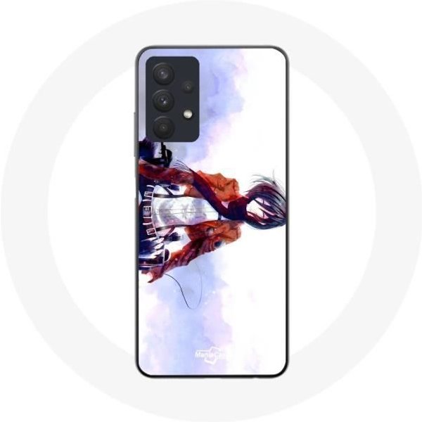 Funda - Maniacase - Samsung Galaxy A32 5G - Manga Mikasa Ackerman - Silicona - Flexible Negro-image