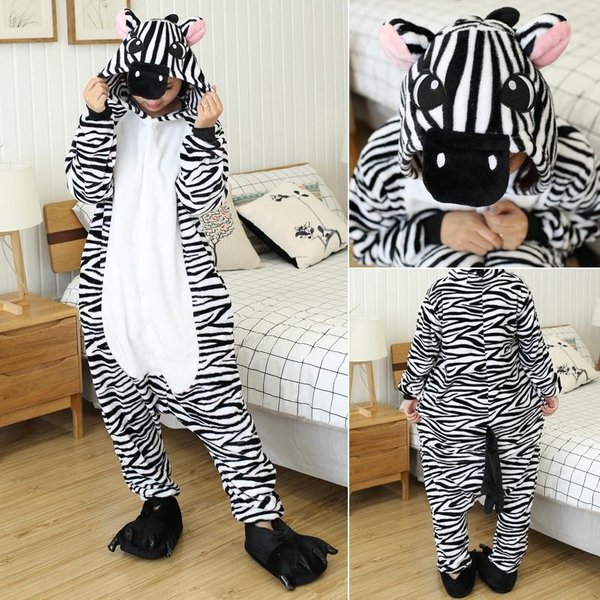 ZwierząT Kot Tygrys Kigurumi JednorożEc Onesie DorosłYch Nastolatki Kobiety PiżAma MęSka Zabawna Flanelowa CiepłA MięKka Bielizna Nocna OgóLnie Kombinezon JednoczęśCiowy Przebranie Na Karnawał M Black-image