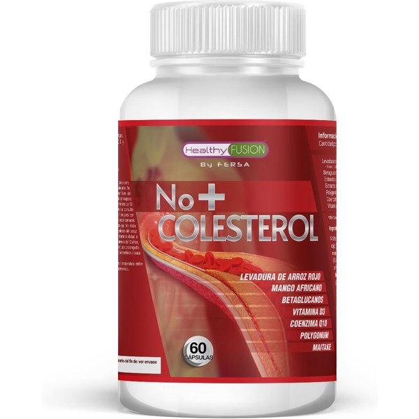 Healthy Fusion No + Colesterol | Potente Tratamiento Para El Colesterol | Reduce Y Regula Los Niveles De Colesterol | 60U-image