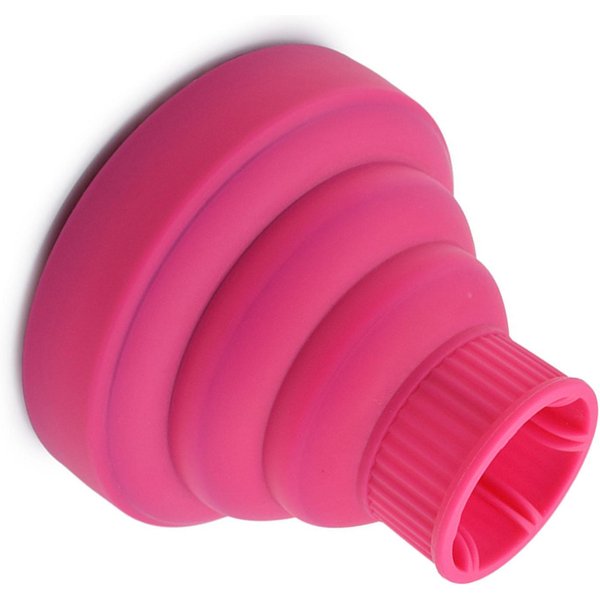 Difusor De Secador De Pelo Plegable De Silicona Accesorio Difusor De Secador De Pelo Plegable PortáTil De Viaje Rojo Rosa-image