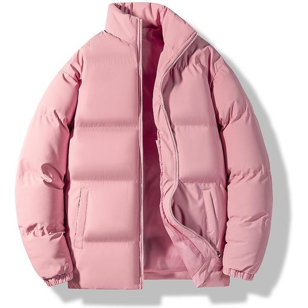 Ropa De AlgodóN De Invierno Para Hombre Chaqueta Corta Cuello Alto Ropa CáLida Tipo Pan Ropa Acolchada De AlgodóN Cortavientos M Brown-image