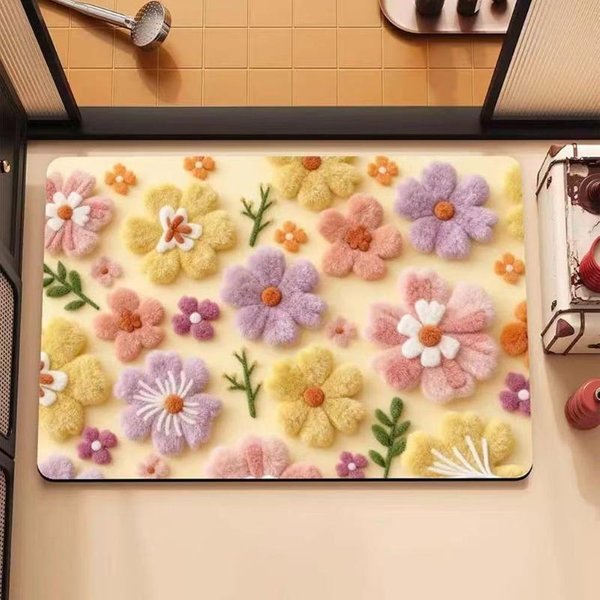 ŁAzienkowa ChłOnna Mata PodłOgowa Do Toalety Z Ziemi Okrzemkowej Mata Na Drzwi Do Toalety Dywanik Do Toalety 50X80Cm19.7X31.5In-image