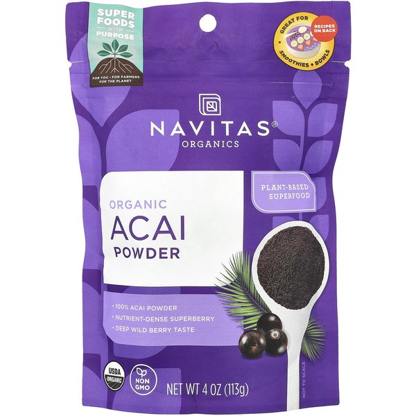 Navitas Organics, Polvo OrgáNico De Acai, 4 Oz (113 Gramos)-image