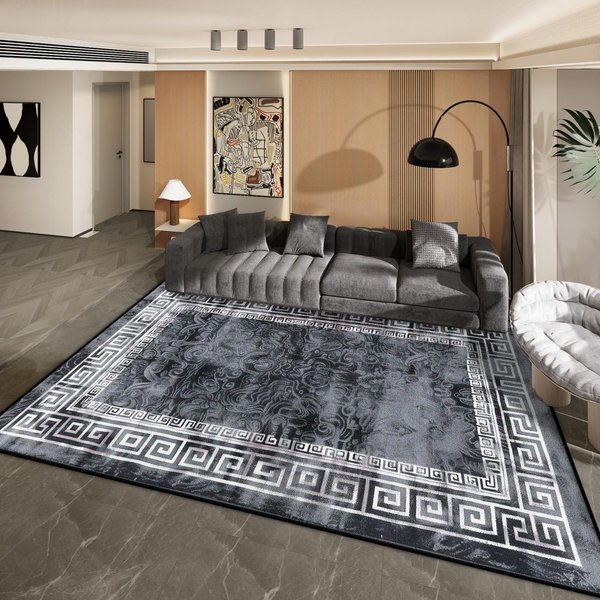 Nowoczesna Dekoracja DużY Dywan Do Salonu Styl Light Luxury MięKki Pralny Dywanik Do Sypialni Przy ŁóżKu PrzedpokóJ Tatami Pluszowa Mata PodłOgowa 60*90Cm-image