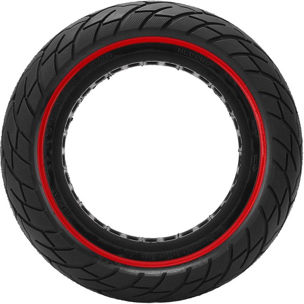 NeumáTico SóLido Para Patinete EléCtrico De 10X2.5 Pulgadas NeumáTico De Goma De Panal Sin CáMara Para Xiaomi M365 Rojo-image
