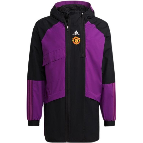 Chaqueta Adidas Manchester United Para Hombre Morada 2XL Black-image