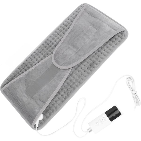 CinturóN Lumbar Calentado CinturóN Calefactor EléCtrico 9 Niveles De CalefaccióN 4 Engranajes Temporizador Envoltura Lumbar Calentada Para El Hogar EU Plug-image