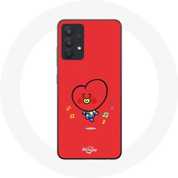 Coque Pour Samsung Galaxy A13 4G / A13 4G Lite BTS Bangtan GarçOns BT21 Tata V Fond Rouge-image