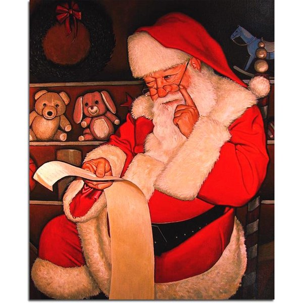 Pintura De Diamantes 5D DIY Navidad Diamante Cuadrado Completo Bordado Papá Noel Considerado 20X30CM-image