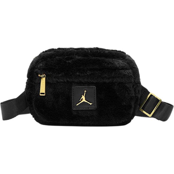 Bolso De Hombro Jordan De PoliéSter, Bolso Cruzado Regular Para Mujer Negro Y G Onesize Black-image