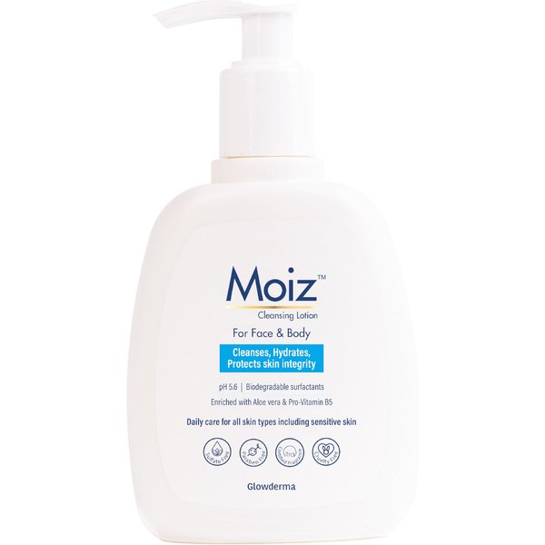 LocióN Limpiadora Moiz | Limpiador Facial Y Corporal | Para Pieles Sensibles | Con Aloe Vera Y Pro-Vitamina B5 | Ph 5.6 | Sin JabóN, Parabenos Ni Sulfatos - 200 Ml-image