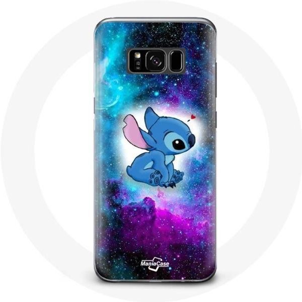 Coque - Maniacase - Samsung Galaxy S8 Plus - Souple - Coloré - Stitch Ohana Citation Espace-image