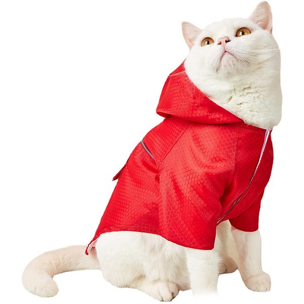 Impermeable Con Capucha Para Mascota Con Tira Reflectante Agujero Para Correa Impermeable Ropa De Lluvia Para Mascota Chaqueta Para Cachorro Perros PequeñOs Gato S-image