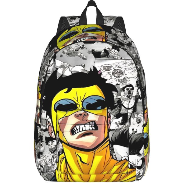 Mochila De CóMic Invencibles Para Hombres Mujeres Genial Para Escuela Secundaria Trabajo Mochila Diaria Bolso De Hombro Para PortáTil Exterior 14 Inches-image