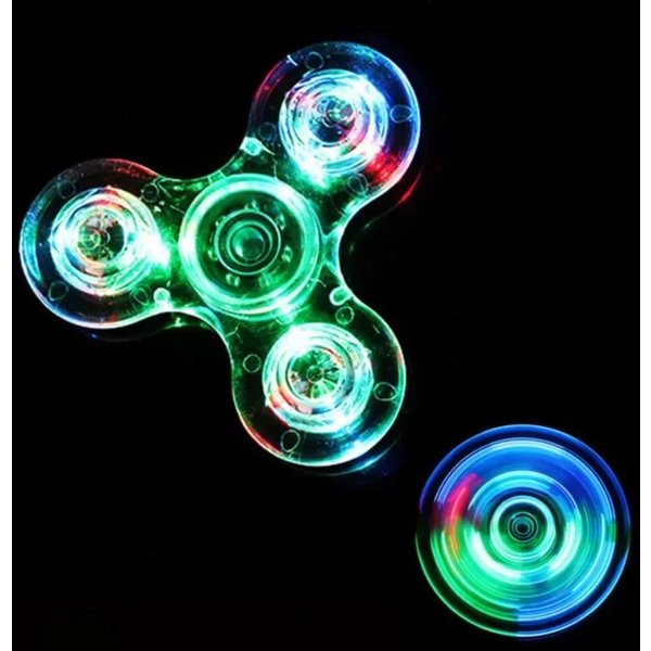 Juguetes Para Aliviar El EstréS Luz LED Luminosa Spinner De Mano Trompos Giratorios Brillo En La Oscuridad Luz EDC Spinner De Dedo-image