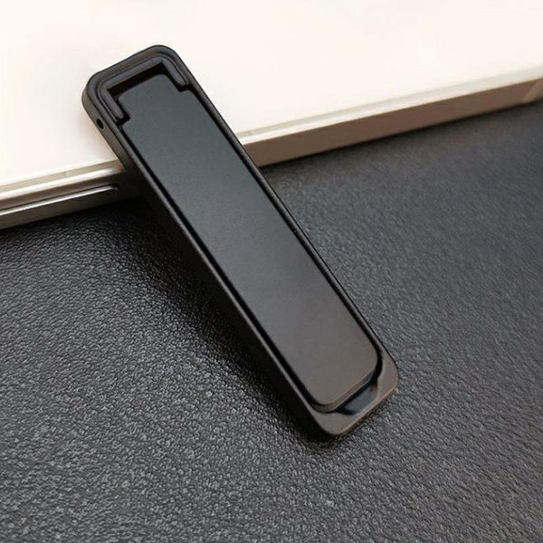 Soporte Ultrafino Mini De Metal Plegable Para TeléFono MóVil, Adhesivo Trasero Invisible, Soporte De Escritorio PortáTil Para TeléFono MóVil Para Iphone White1 Negro-image