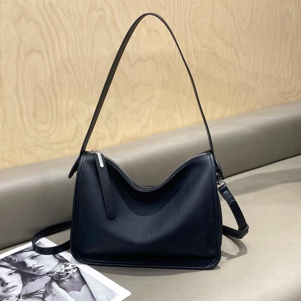 Capa Superior Cuero Vacuno Suave Bolso Cuadrado PequeñO De Alta Gama Bolso Bandolera De Hombro úNico Nuevo De Gran Capacidad Cuero Genuino Bolso De Mujer Gray-image