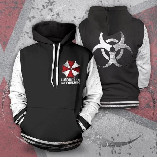 Sudadera Con Capucha Con Estampado 3D De Resident Evil Para Hombre Y Mujer, Sudaderas De Moda, Sudadera Casual, Abrigo Harajuku Unisex, Sudaderas, Ropa De Hombre L Gray-image