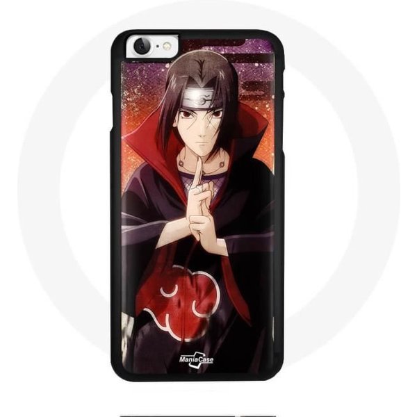 Funda - Maniacase - Iphone SE - Itachi Naruto Anime - Flexible - ProteccióN Y DecoracióN Negro-image