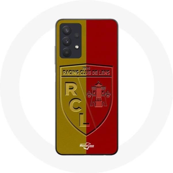 Funda - Maniacase - Samsung Galaxy A32 4G - Flexible - Logo Amarillo Y Rojo - Silicona HD Negro-image