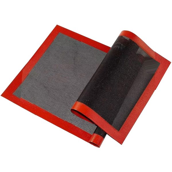 2 Szt. Perforowana Mata Silikonowa Z WłóKna Szklanego 30X40Cm Do Pieczenia Ciasteczek, Ciast I Jako PodkłAdka Do Piekarnika-image