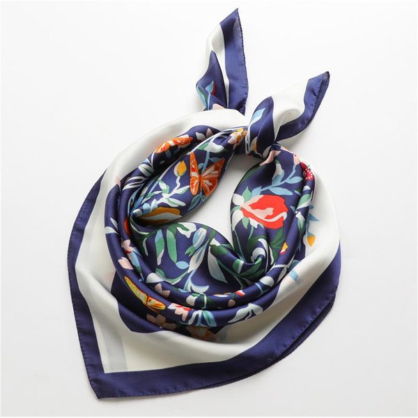 Modny Damski Szalik Pashmina 70X70Cm, Kwadratowy Szal Z Nadrukiem, Ozdobna Opaska Na GłOwę, Chusta Na Szyję, Luksusowy Design, Bandana 70X70Cm-image