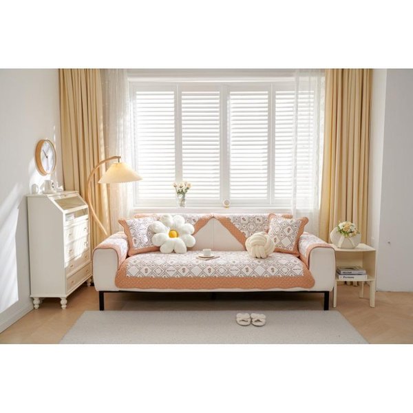 CojíN De Sofá De AlgodóN Puro Nuevo Estilo Pastoral Universal Simple Moderno Tejido Lavado Funda De Sofá Tela De Cubierta Para Todas Las Estaciones 70*70Cm-image
