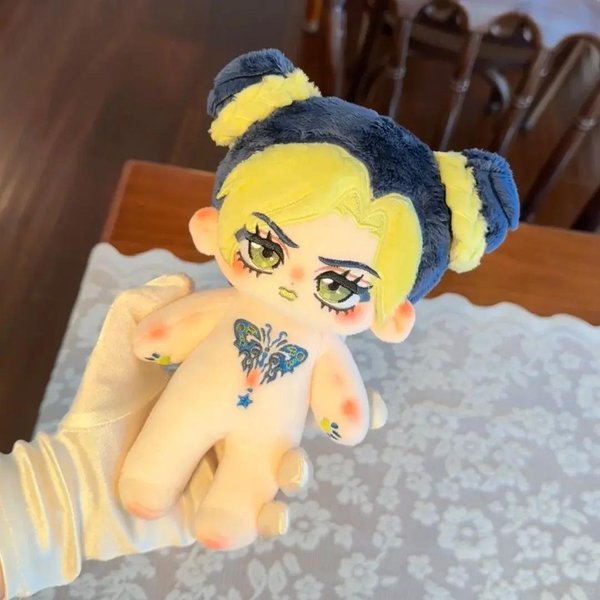 Peluche 20 Cm Anime La Aventura ExtrañA De Jojo Jolyne Cujoh MuñEco De AlgodóN Disfrazado Juguete Para NiñO Peluches Cosplay Fan Coleccionable No Skeleton-image