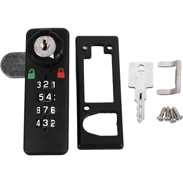 Cerradura De CombinacióN Para CajóN Flexible Ajustable Apertura Con Llave Cerradura De Seguridad Con ContraseñA Para Archivador Para Zapato-image