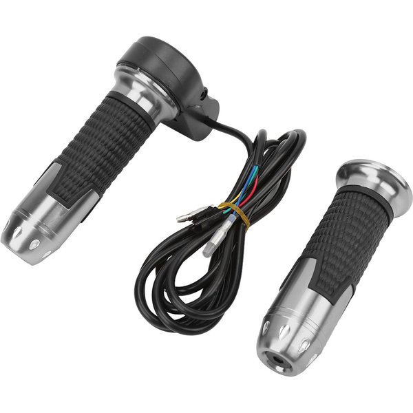 1 Par 12V‑99V PuñOs De Acelerador Universales Acelerador Giratorio EmpuñAdura De Acelerador Manillar Con BotóN Para Bicicletas EléCtricas Patinetes-image