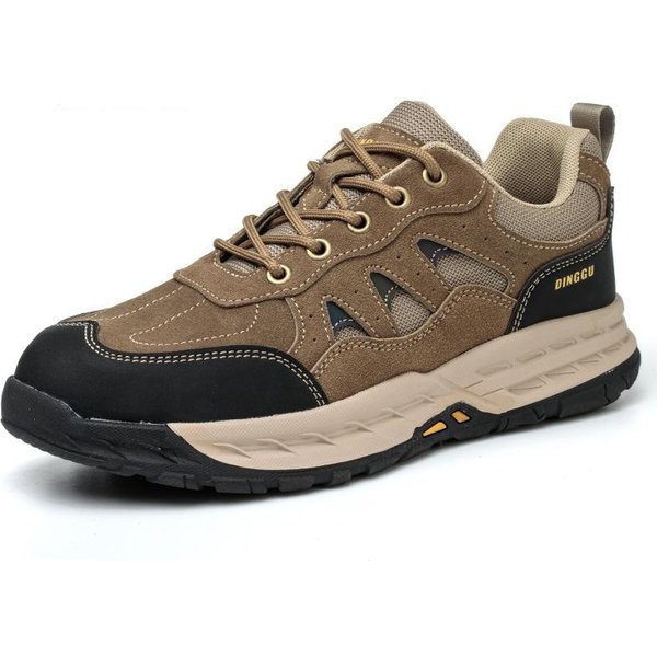 Zapatos De Seguridad Hombre Anti-Aplastamiento Anti-PerforacióN Botas De Seguridad Indestructibles Puntera De Acero Zapatos De Trabajo Hombre Zapatillas De Trabajo Protectoras 38 MarróN-image