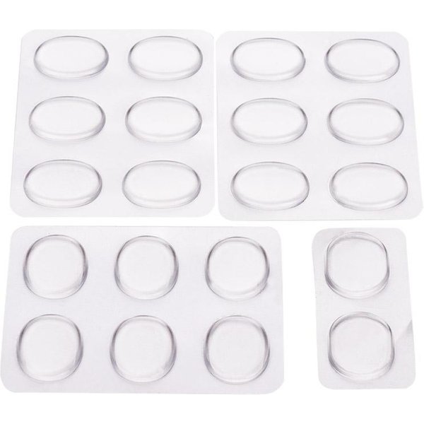 Juego De 20 Almohadillas Silenciadoras Para BateríA, Amortiguadores Y Silenciadores Para Accesorios De Instrumentos De PercusióN, Transparentes. 20Pcs Transparente-image