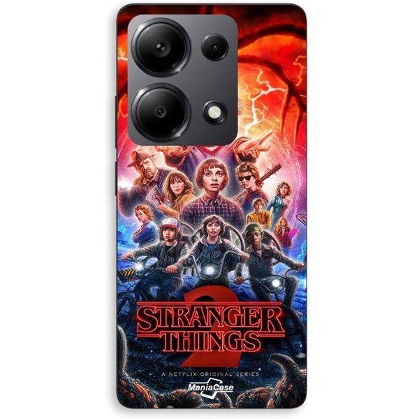 Etui Dla Xiaomi Redmi Note 13 Pro 4G Stranger Things Sezon 2 Maniacase Czarny-image