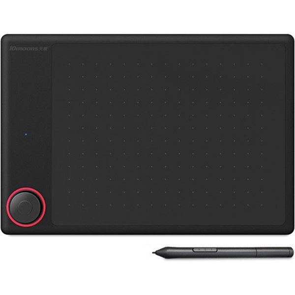 Tableta GráFica 10Moons G30, Tableta De Dibujo Digital Con áRea De Trabajo De 7*5 Pulgadas, 8192 Niveles De PresióN Negro-image