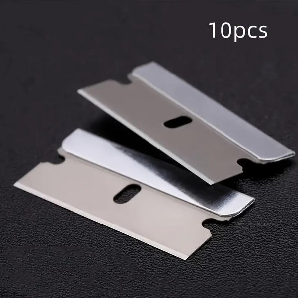 Cuchillas De Afeitar Industriales, Cuchilla De Repuesto Para Abridor De Cajas De Un Solo Filo, Cuchilla De Metal De Repuesto Sin Herramientas, Adecuada Para Abrir Cajas, Raspar Pintura, Hogar-image