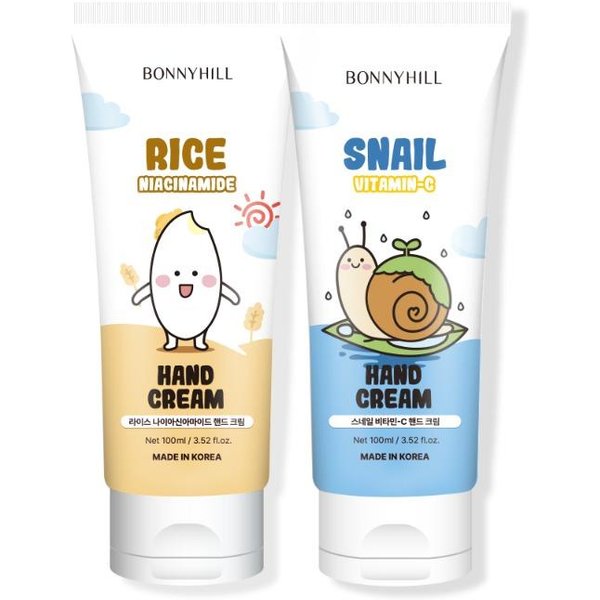Crema De Manos Con Vitamina C Y Extracto De Caracol De Bonnyhill (100 Ml) / Conjunto De Niacinamida De Arroz (100 Ml)-image