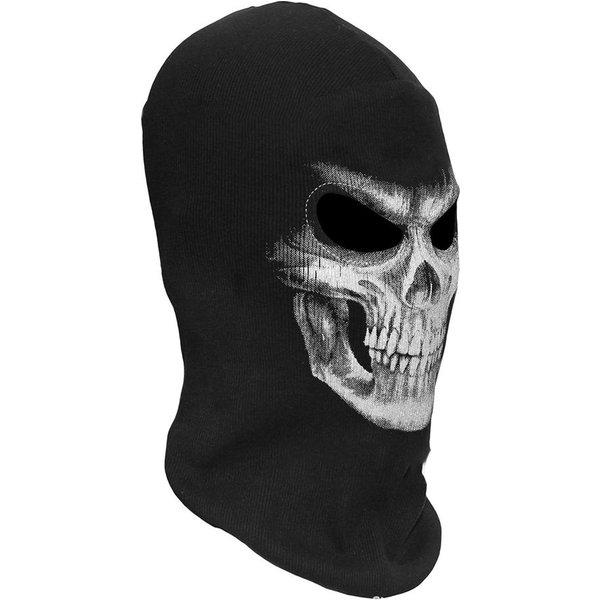 Halloween 3D Szkielet Maska Straszny Szkielet Kominiarka Duch Przebranie Na Karnawał Impreza Z Okazji Halloween Całą Twarz Black-image