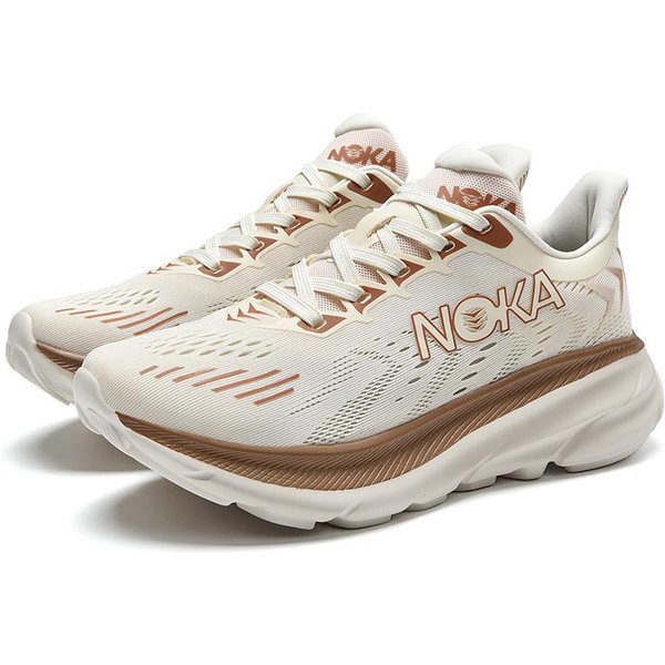 Zapatillas De Running Nuevas Hombre Mujer Calzado De Running Transpirable Zapatillas Para Caminar Ligeras Zapatillas De Gimnasio De Lujo Deporte Al Aire Libre Tenis 44 Beige-image
