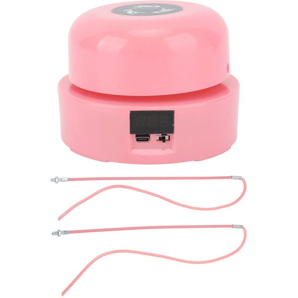 MáQuina De Saltar La Cuerda Ajustable InaláMbrica 10 Velocidades Control Remoto Cuerda Para Saltar Entrenamiento Fitness Pink-image