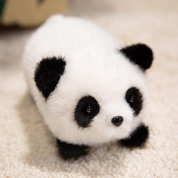Urocze ZwierząTka W Pozycji LeżąCej Panda Czerwona Kapibara Kot MięKkie Pluszowe Lalki Wypchany Lis ŚWinka Pluszak Zabawki Dla NiemowląT Dekoracja Prezenty Dla Dzieci 16Cm White-image