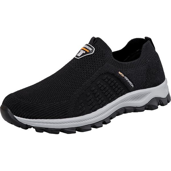 Nowe Codzienne MęSkie Buty Sportowe Outdoorowe Mokasyny Do Chodzenia Wygodne Buty Modne I Lekkie DużE Rozmiary 44-49 48 Czarny-image