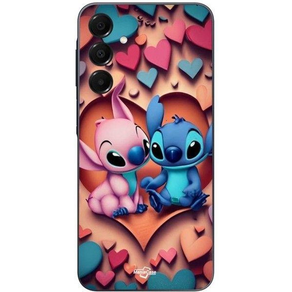Funda De TeléFono - Maniacase - Samsung Galaxy A16 - Silicona - Flexible - Stitch ÁNgel CorazóN Colorido-image