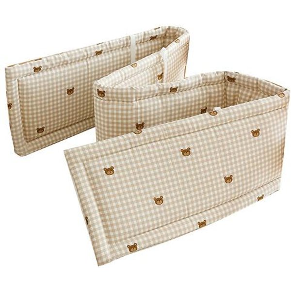 Protector De Cuna Universal Borde Suave Para Cuna Acolchado De AlgodóN Transpirable Para Cuna De Bebé Corralito XL-image