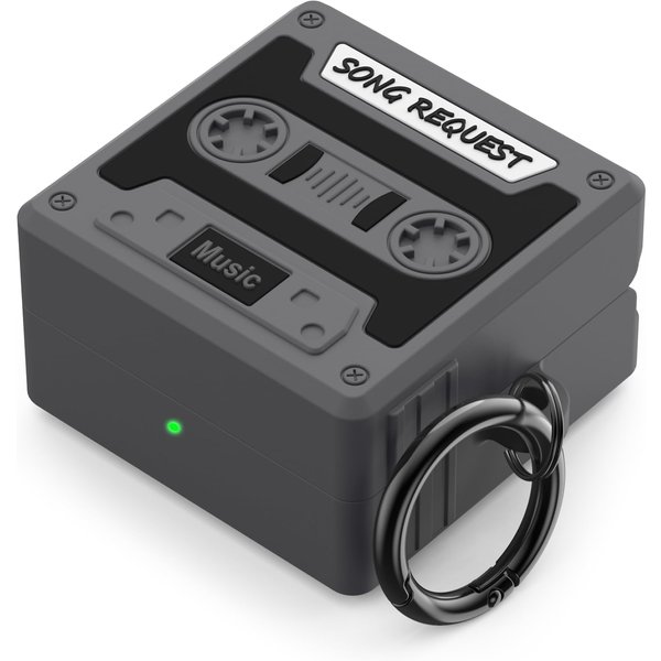 () Akcesoria Do SłUchawek Dla Samsung Galaxy Buds 4/4Pro Pokrowiec Ochronny Skin Pokrowiec Retro Pokrowiec Na Kasety Magnetofonowe Dla Galaxy Buds 4 For Galaxy Buds 4Pro Czarny-image