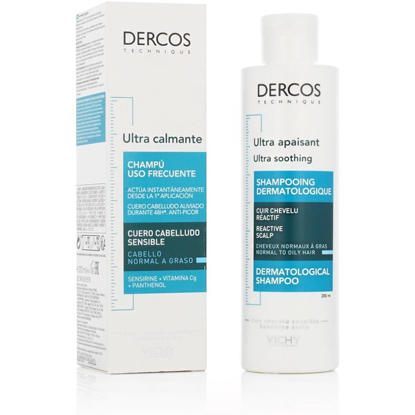 Vichy Dercos Ultra KojąCy Szampon Dermatologiczny Do WłOsóW Normalnych I TłUstych 200 Ml-image