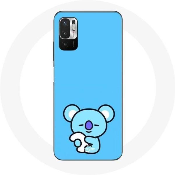 Funda Para Xiaomi Poco M3 Pro Bangtan BTS BT21 Koya RM Fondo Azul-image