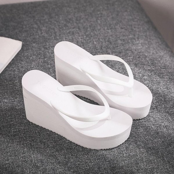 Letnie Buty Damskie Klapki Japonki Na Koturnie Platformy Obuwie Damskie MułY Na Obcasie Slajdy Buty PlażOwe 39-image
